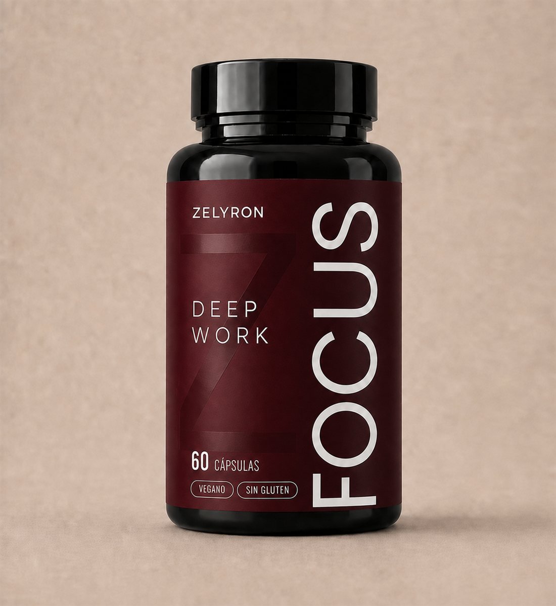 Bote de Deep Work Focus, 60 cápsulas